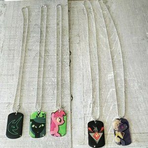 Fun character dog tags by Hasboro